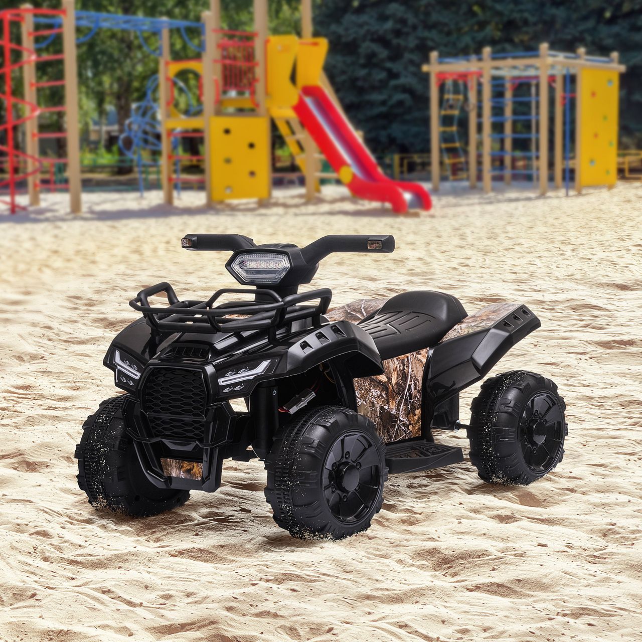 HOMCOM Mini Elektro-Quad Kinder Elektro ATV Kinderwagen Kinderauto Schwarz