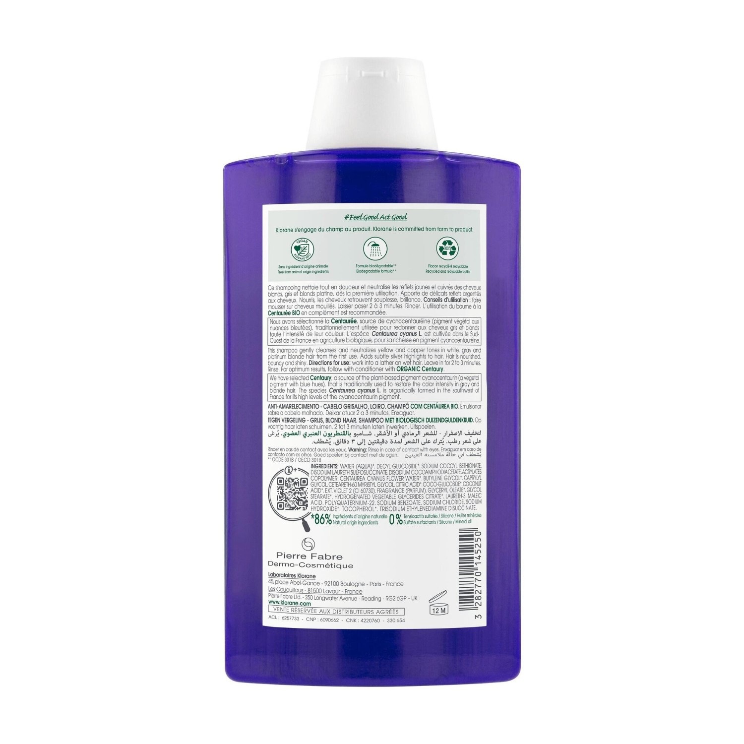 Champú antiamarilleo Klorane