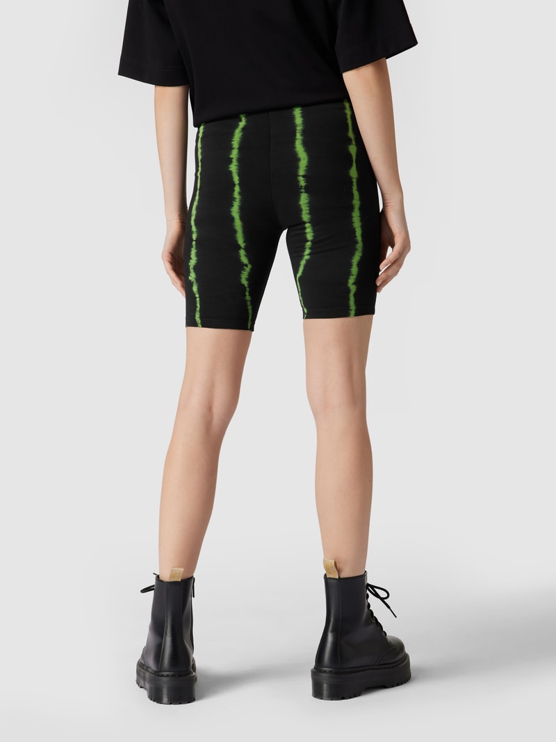 Sweatshorts mit Streifenmuster in grün