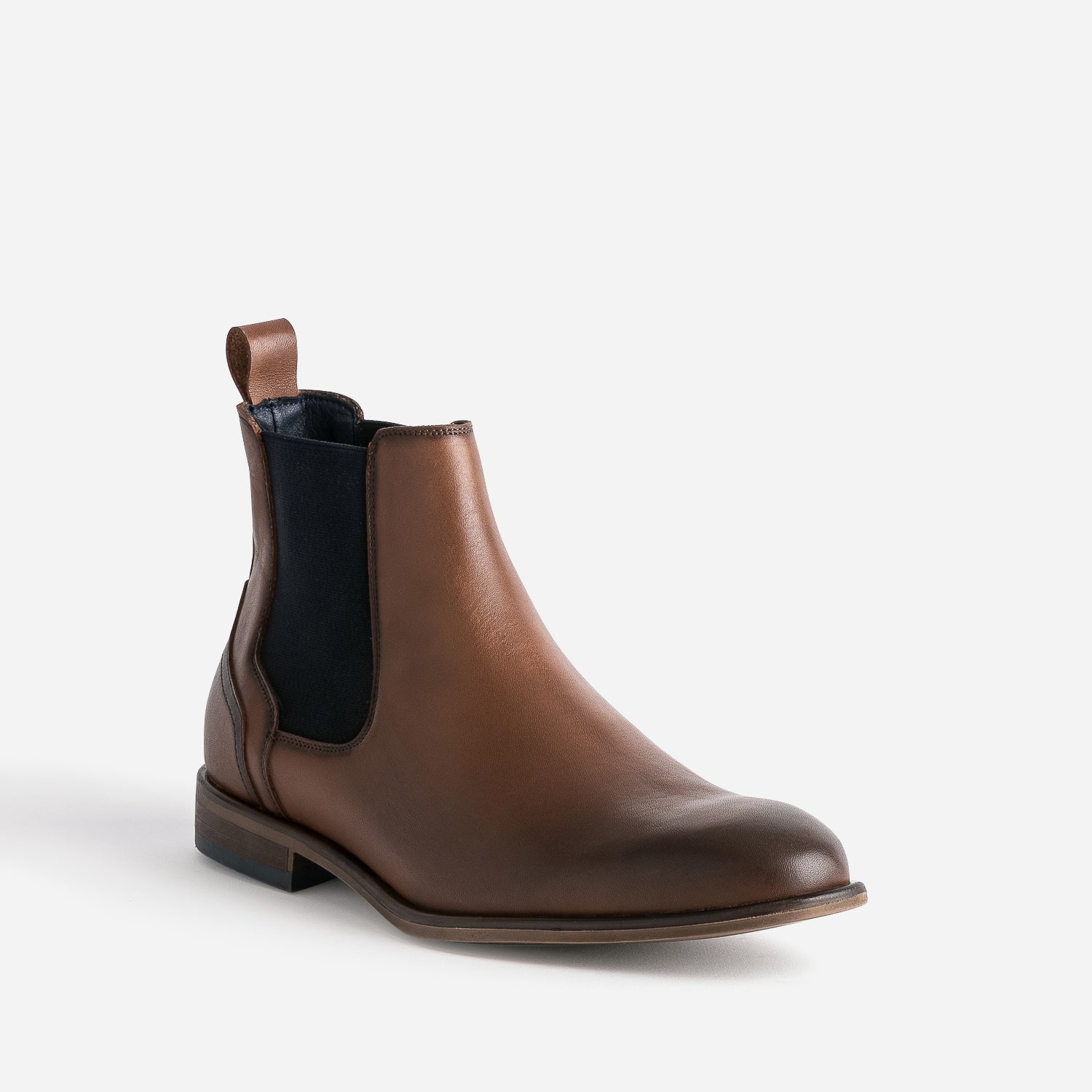 Chelsea boots cognac en cuir