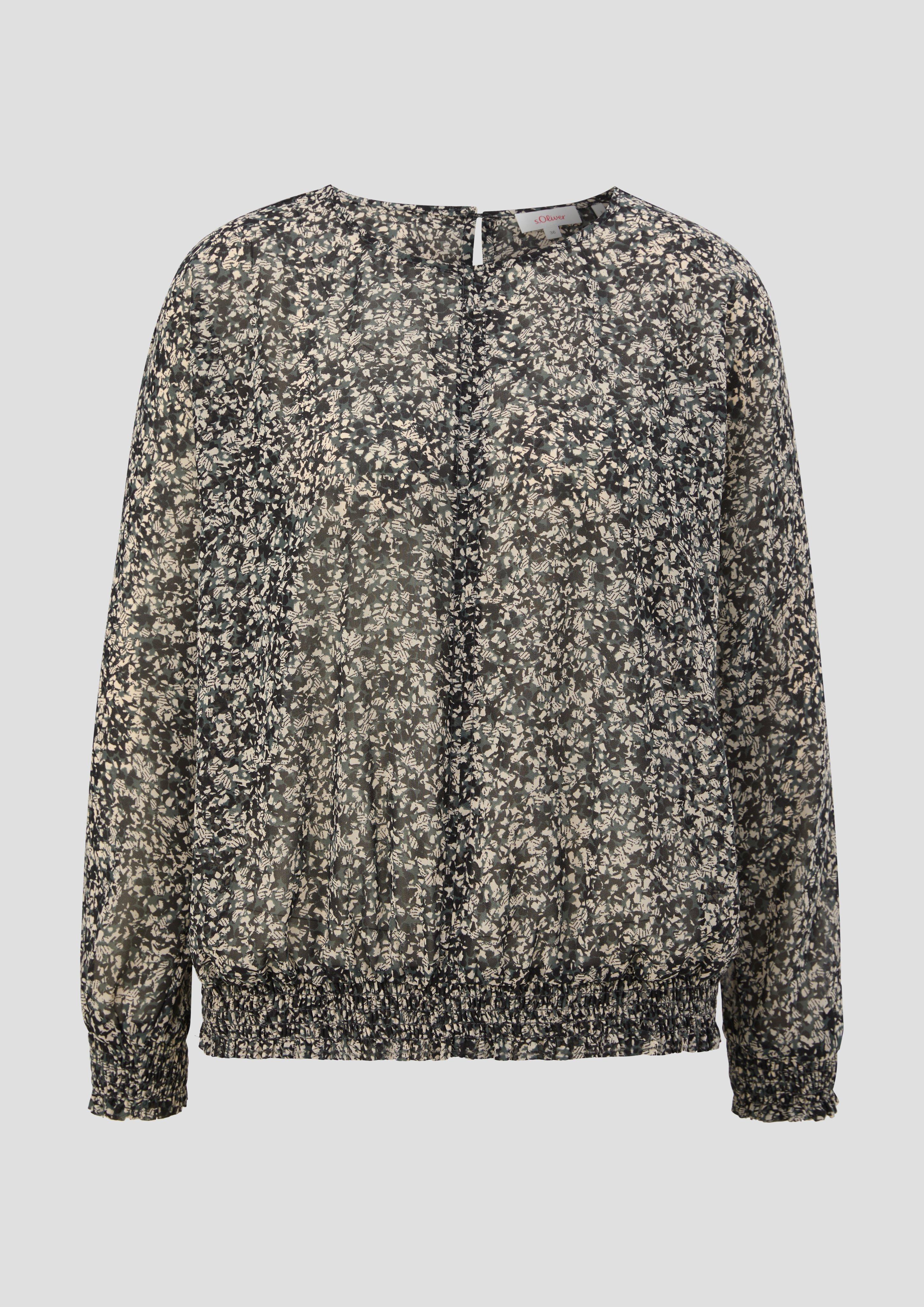 Chiffonbluse mit Allover-Muster  2135615-79A6