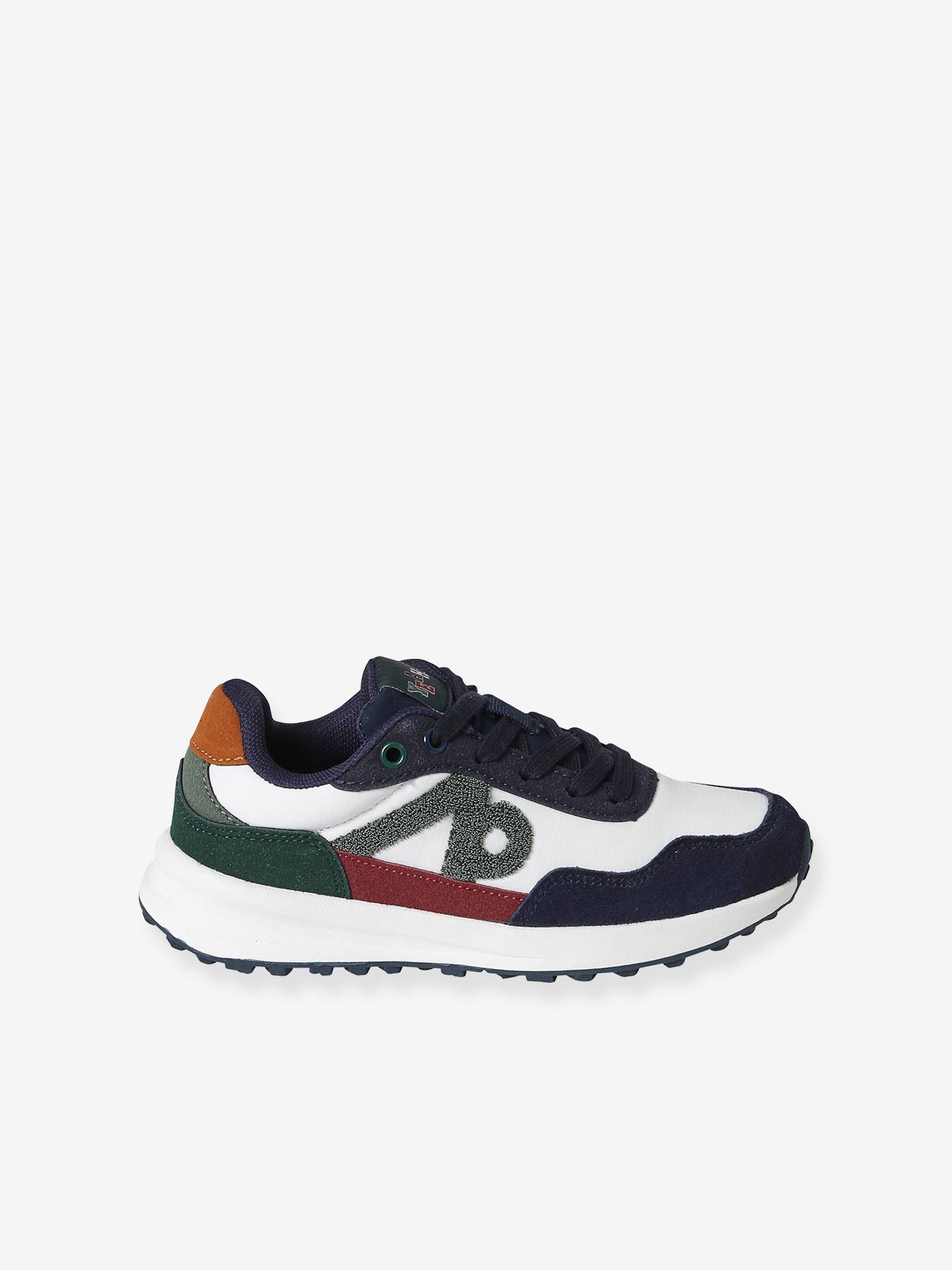 Vertbaudet Kinder Sneakers mit Schnürung - marine