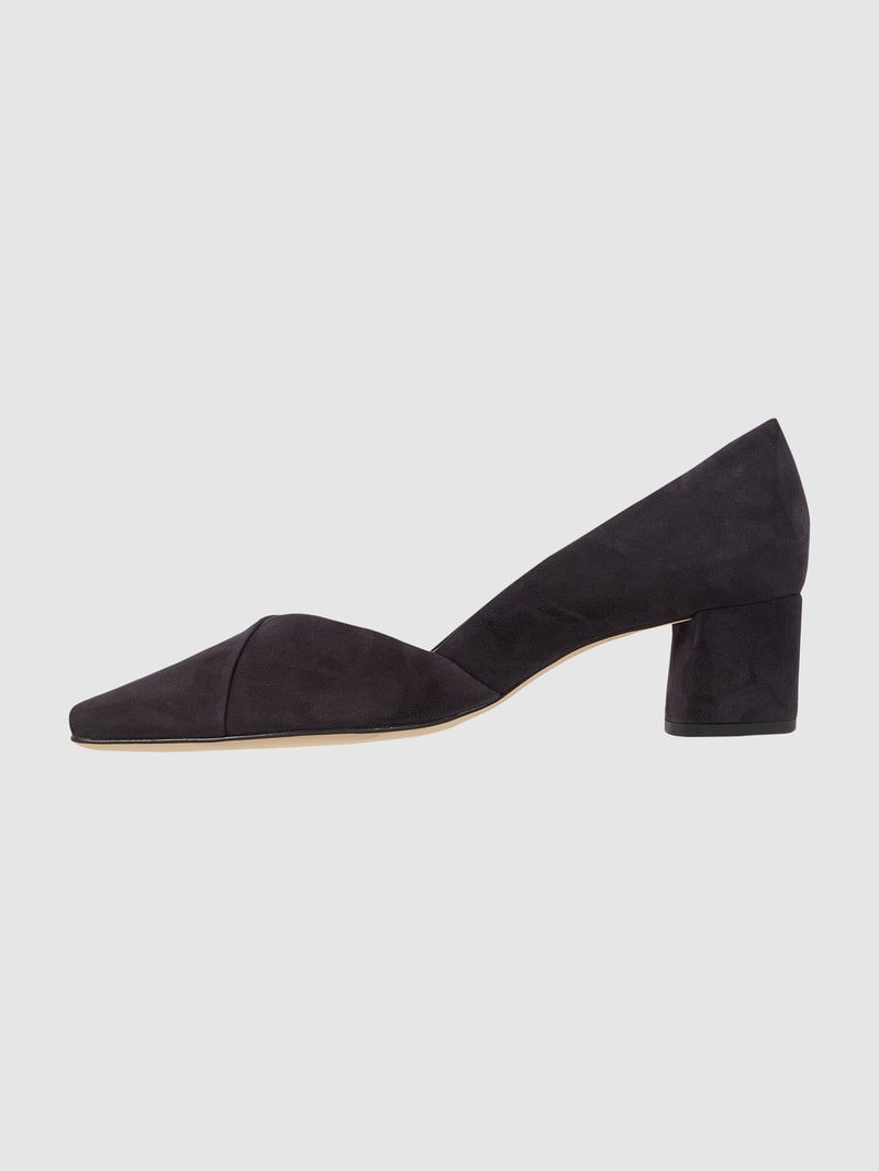Pumps mit Blockabsatz Modell 'Boulevard' in marineblau