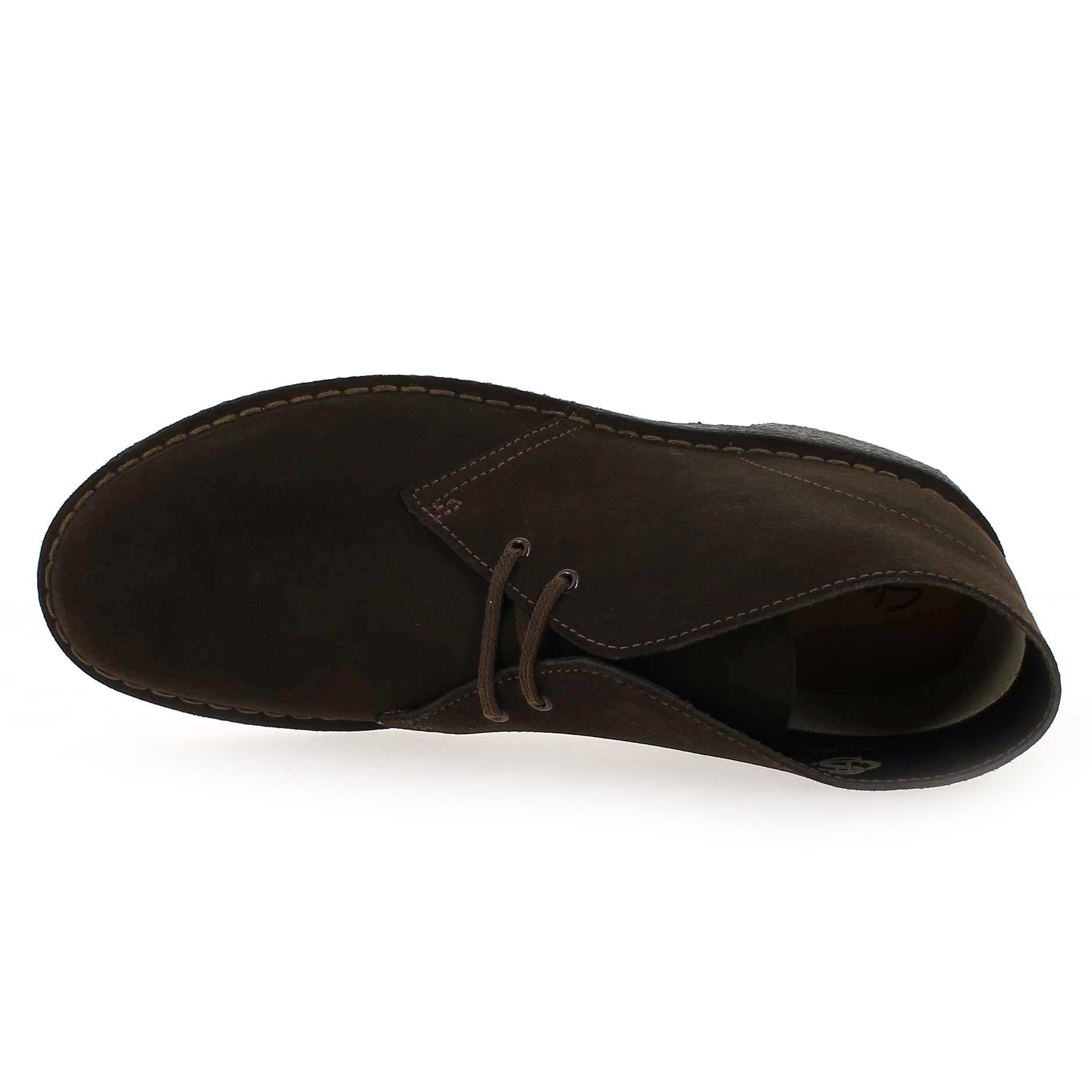 Clarks  DESERT BOOT - Velours Chocolat