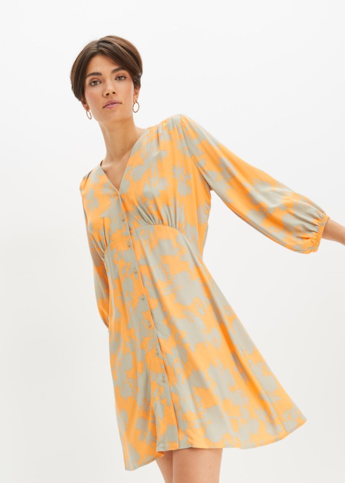 Webkleid mit Muster