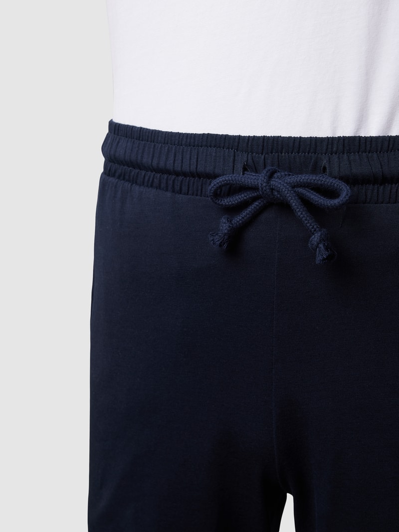 Pyjama aus reiner Baumwolle in marineblau
