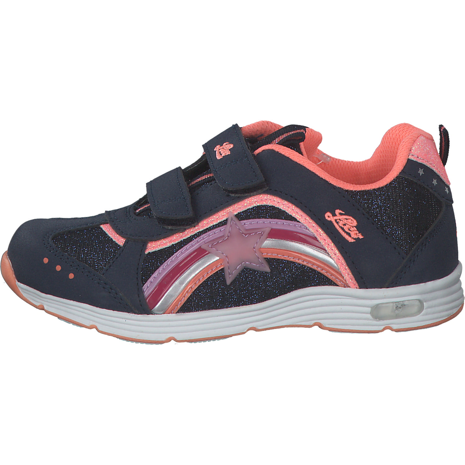 Geka Rainbow V Blinky, Sneakers Low, Kinder, Pink
