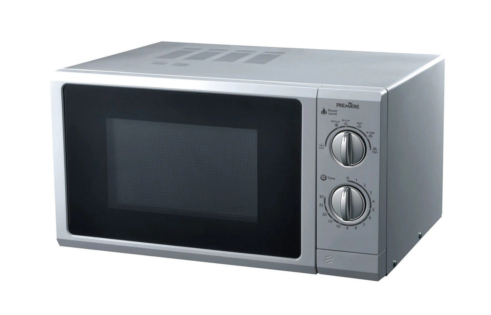 Premiere Mikrowelle Premiere Mikrowelle MW 23152 Si 700 Watt freistehend silber 17 Liter, Mikrowelle, 17,00 l