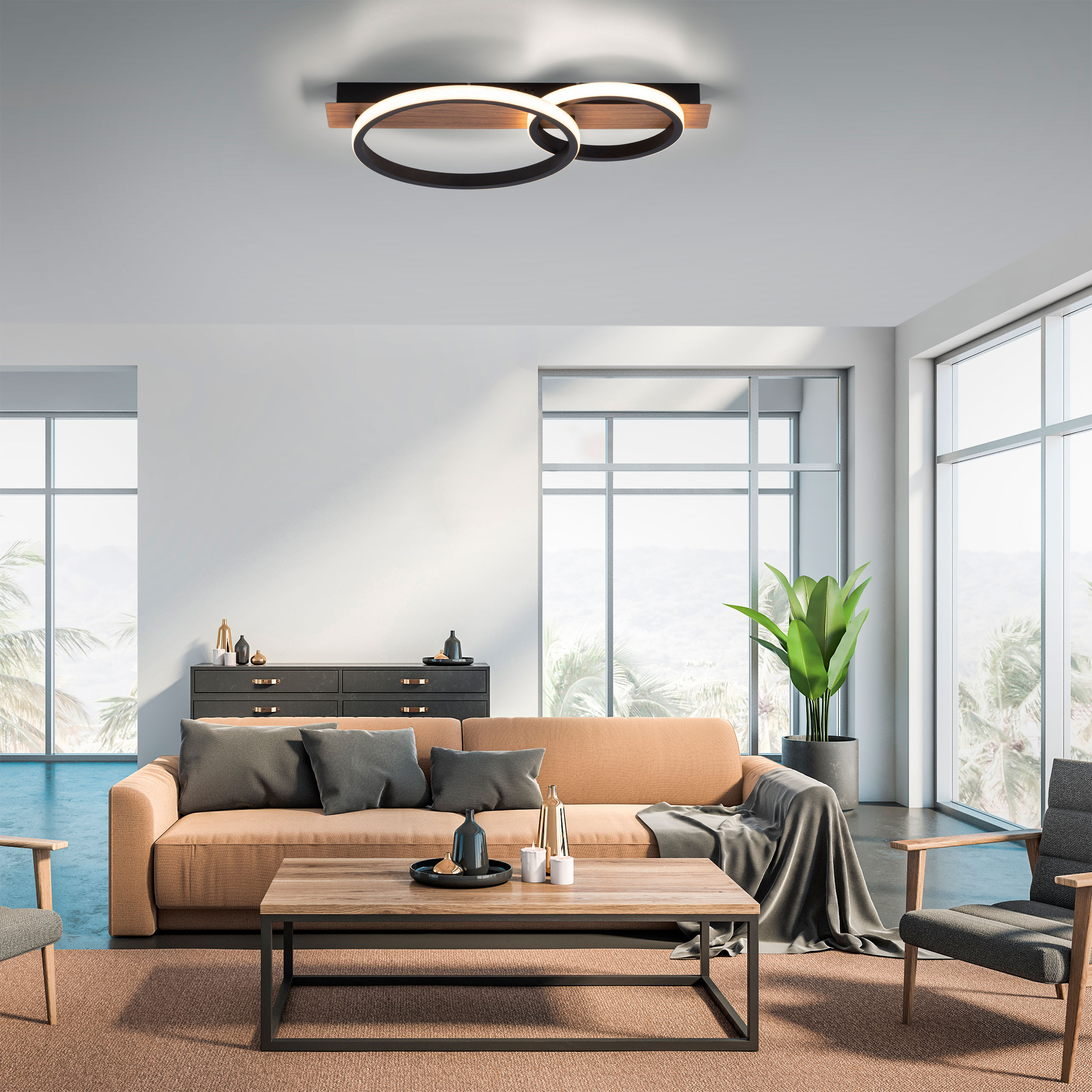 JUST LIGHT.LED-Deckenleuchte 1flg