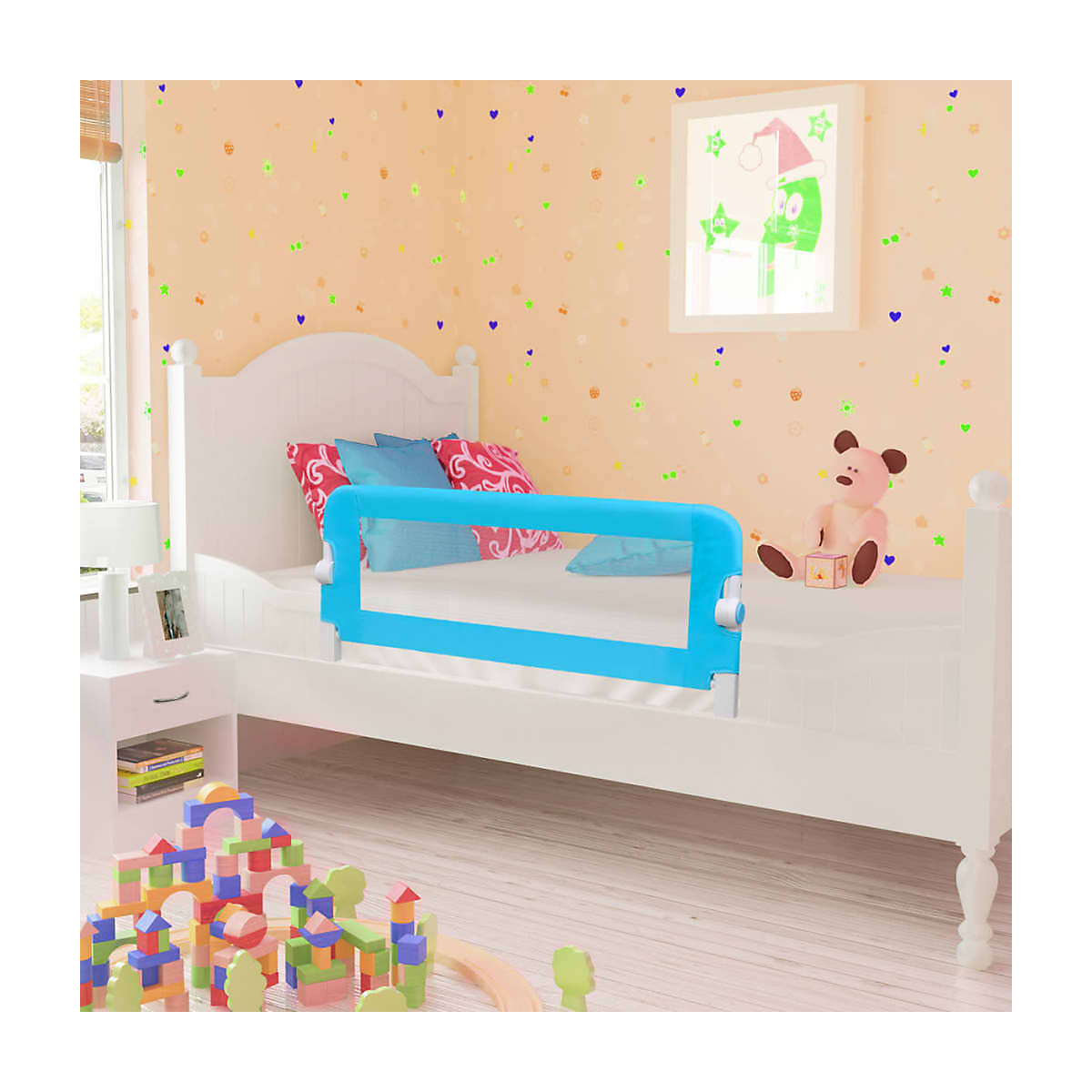Kleinkind Sicherheit Bettgitter 102x42 cm Blau