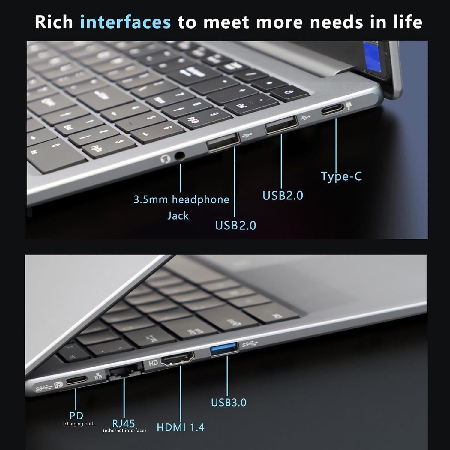 KUU Gaming-Notebook (Intel Core i7 1185G7, Iris Xe-Grafik, Full HD Display 16GB Ram Brillantes Display, vielseitige Anschlüsse)