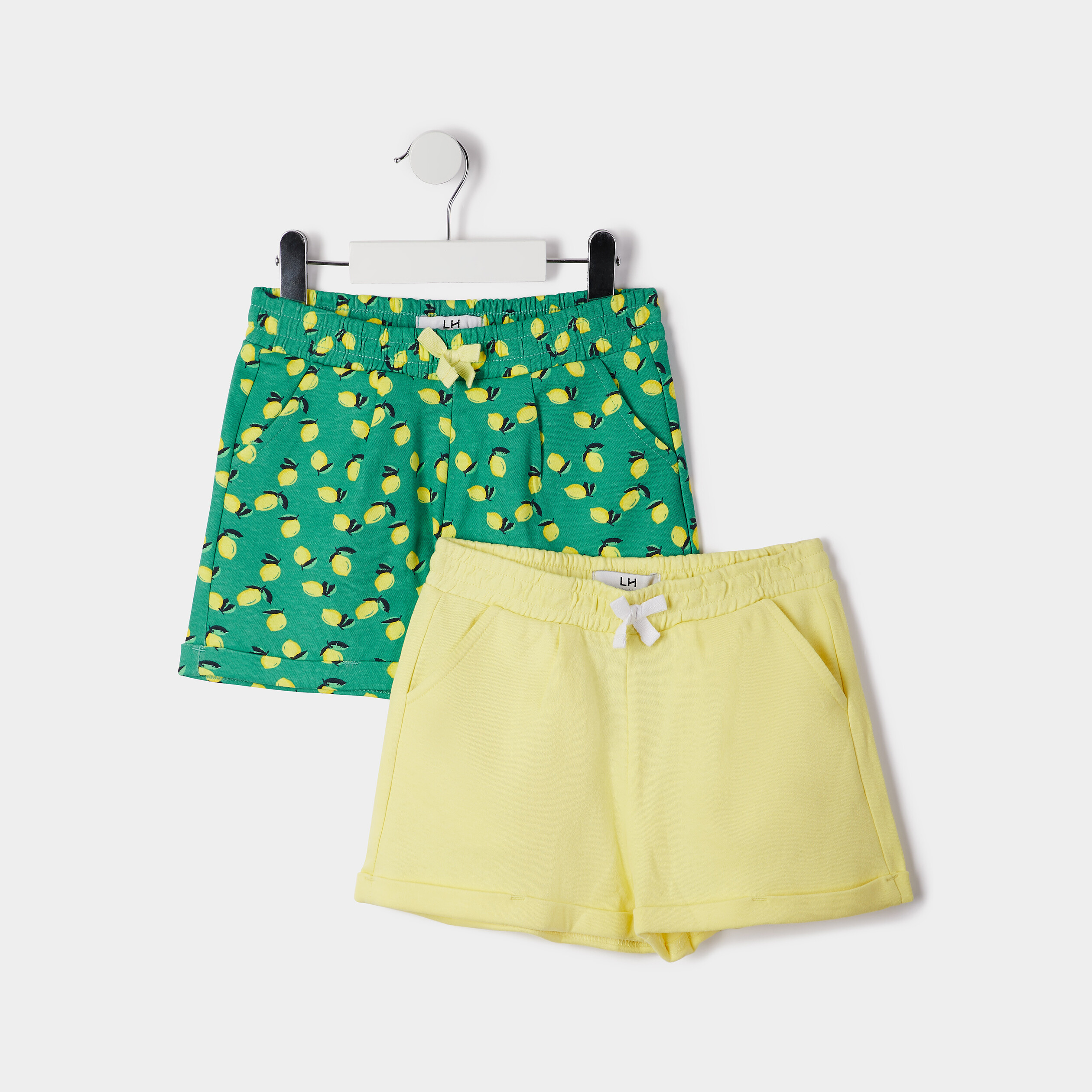 Lot 2 shorts vert foncé fille | La Halle