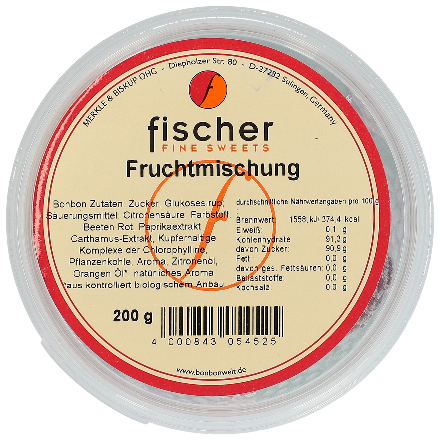 fischer Fine Sweets Fruchtmischung 200g