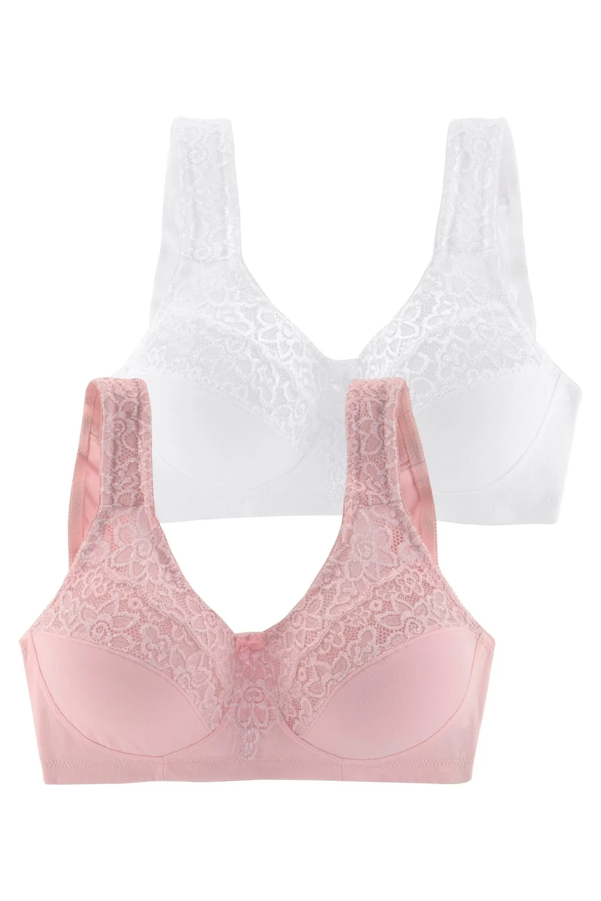 PETITE FLEUR  Entlastungs-BH mit Spitze (2 Stück)