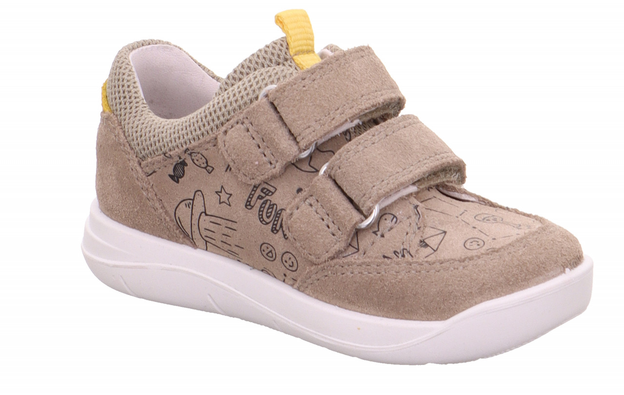 LILLO - Beige/GelbSneaker low mit Klettverschluss