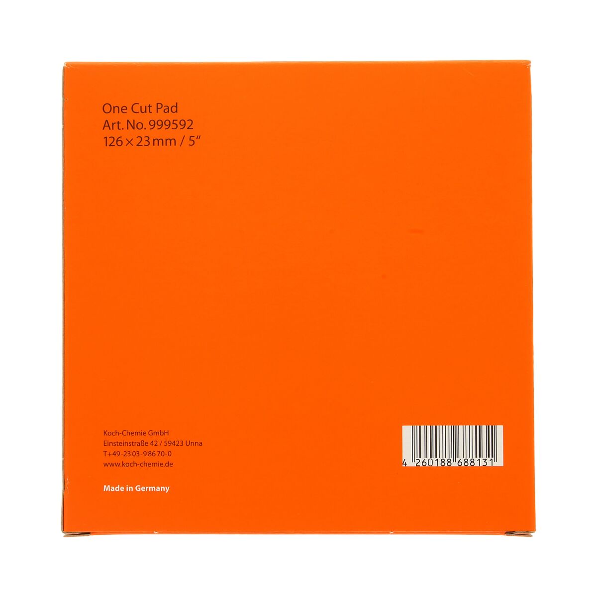 Koch Chemie One Cut Pad Polierschwamm Ø126-140mm orange
