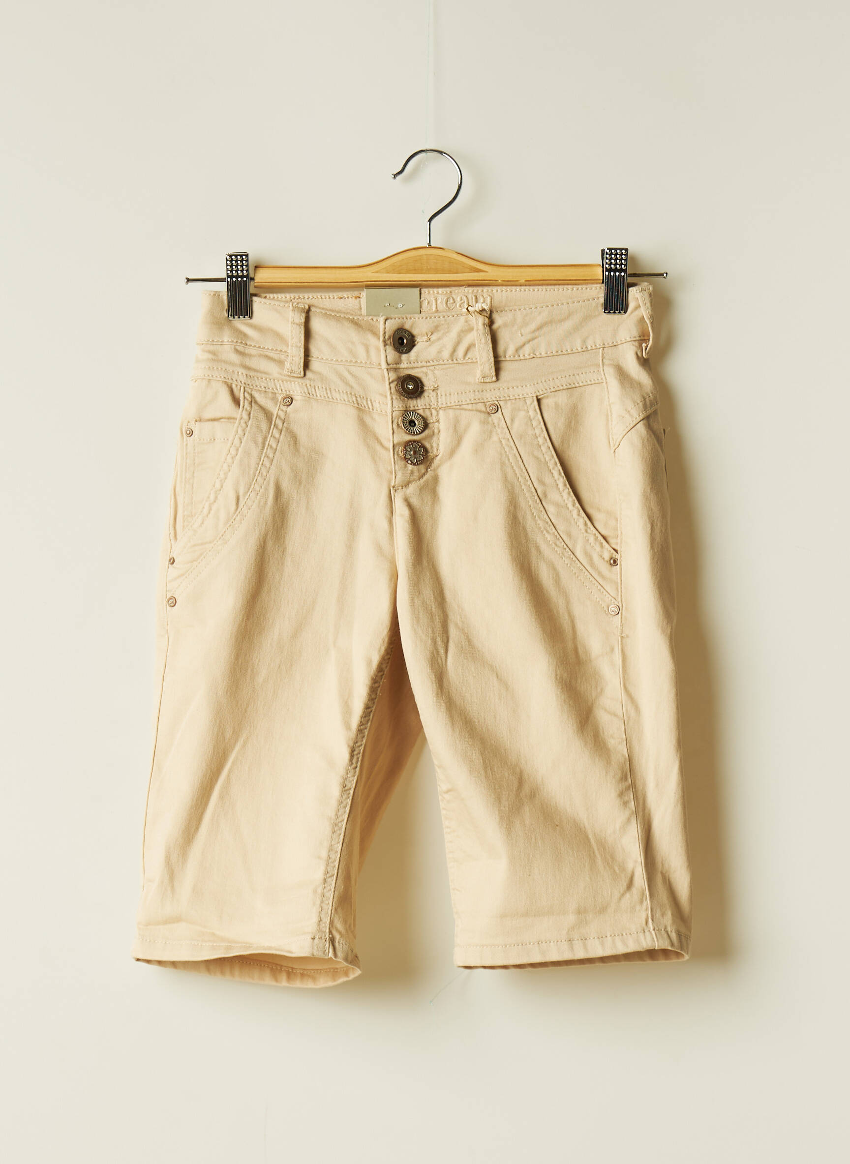 Cream Bermudas Femme couleur beige