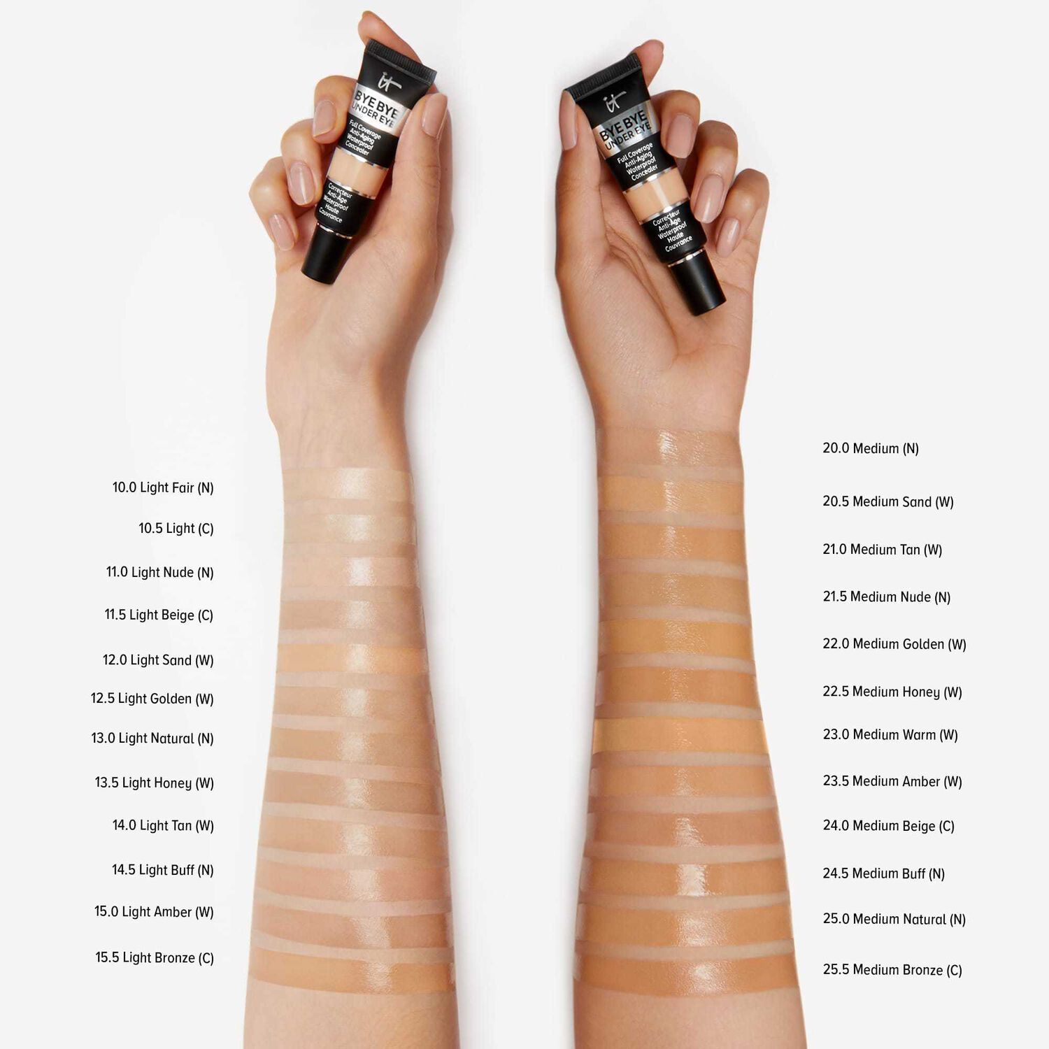 It Cosmetics Bye Bye Under Eye Correcteur Anti-Age Waterproof Haute Couvrance
