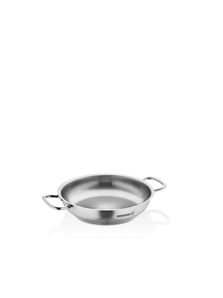 Korkmaz Korkmaz Proline Paella Bratpfanne ø16 cm - 18/10-Edelstahl - 0,5L in Silber günstig kaufen 16 cm