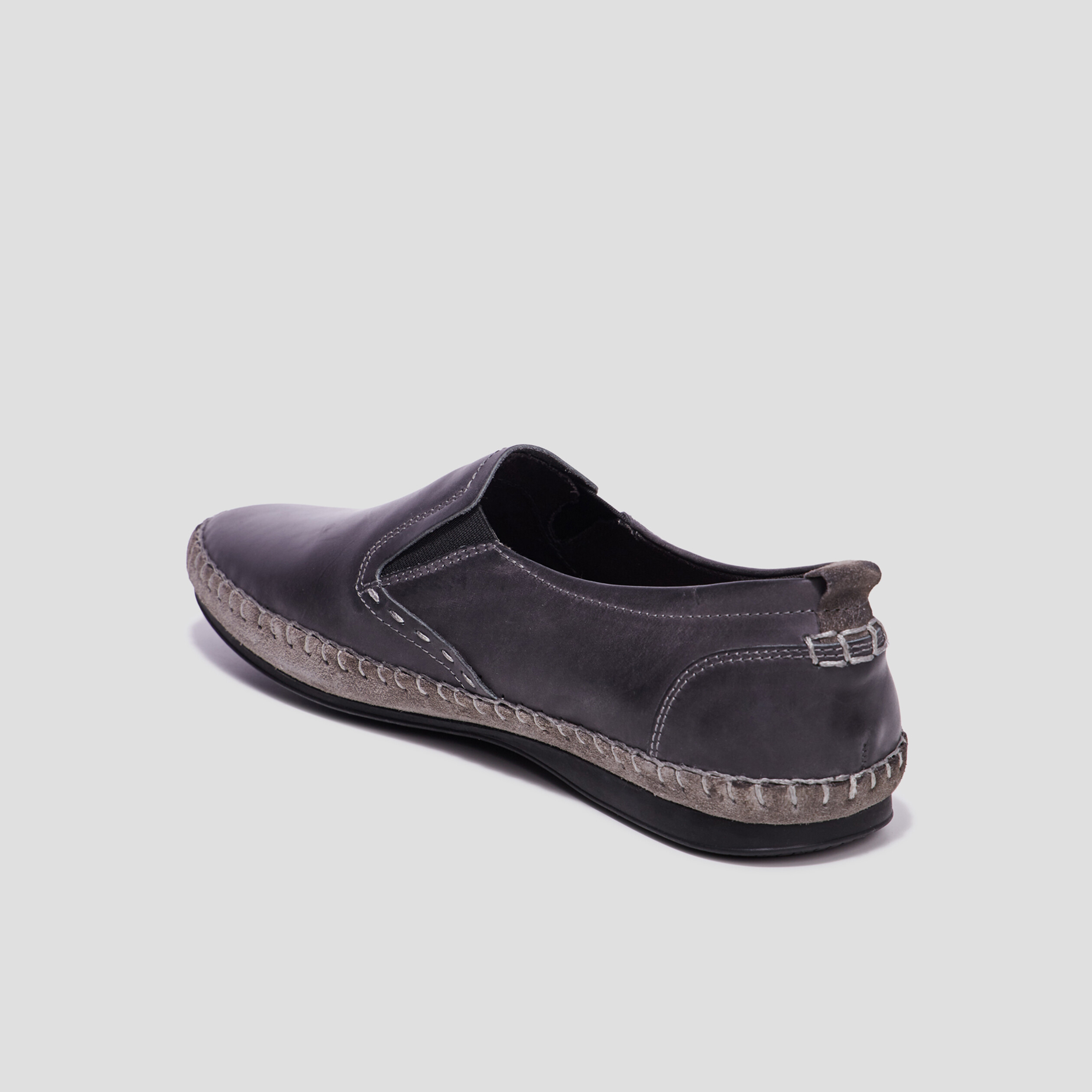 Loafers en cuir Walking gris homme | La Halle