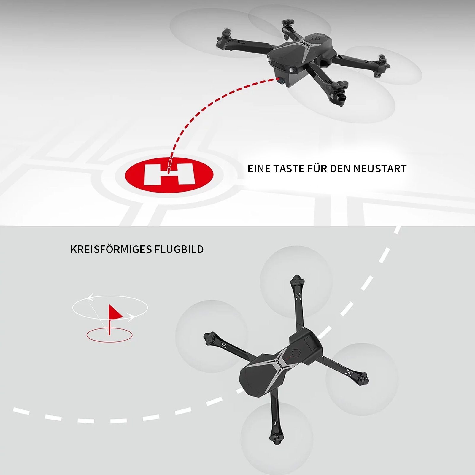 Esun Drohne mit Kamera 4k HD 1080P, RC Drone für Erwachsene und Kinder Drohne (1080P-5G, Set, 27 Mins Lange Flugzeit, Spielzeug und Geschenke)