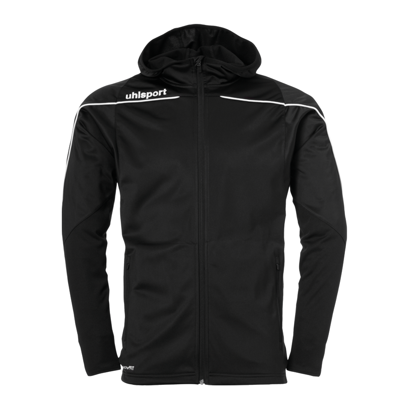 Uhlsport Stream 22 Kapuzenjacke Schwarz Weiss F01
