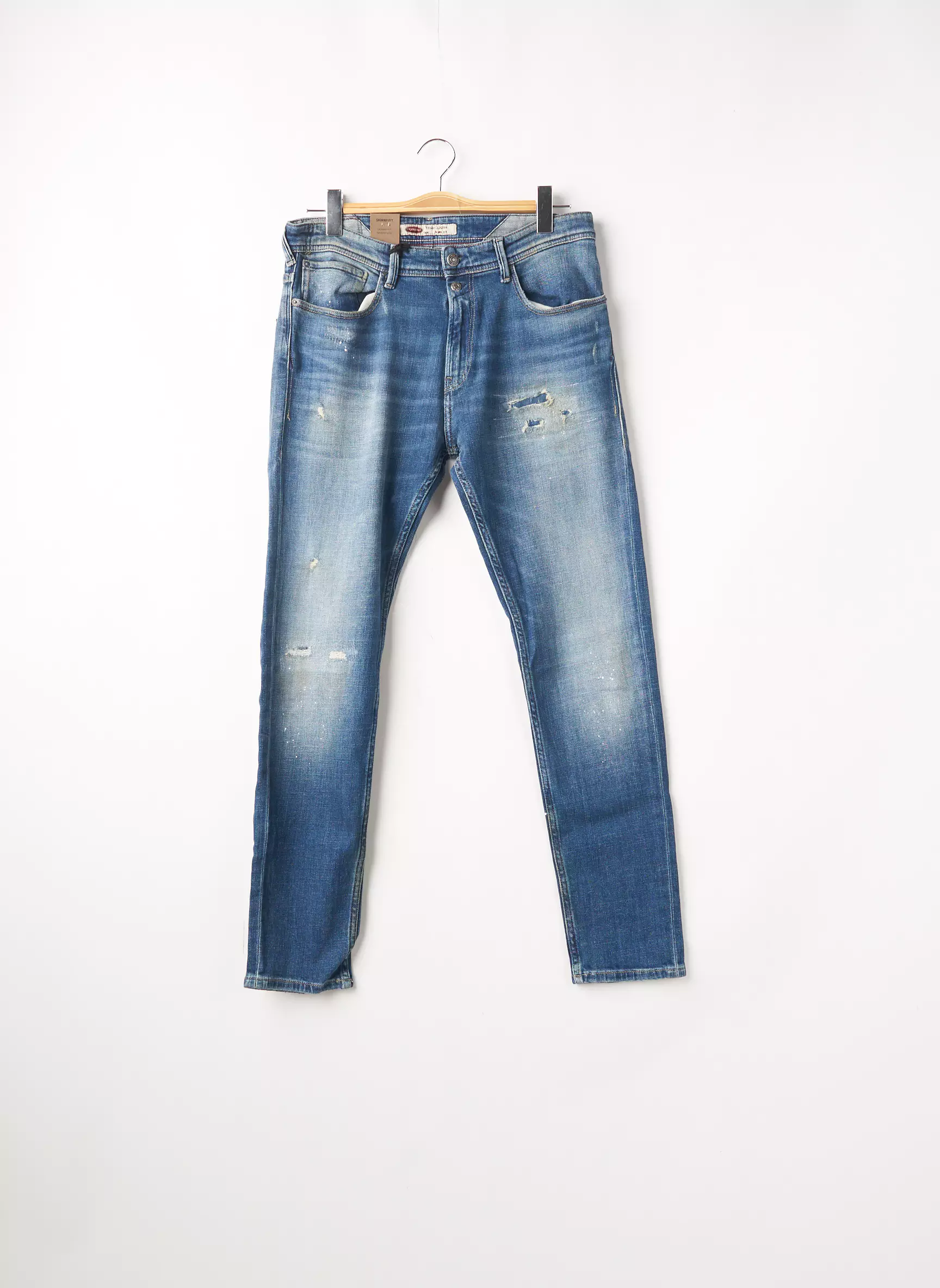 Teddy Smith Jeans Skinny Homme couleur bleu