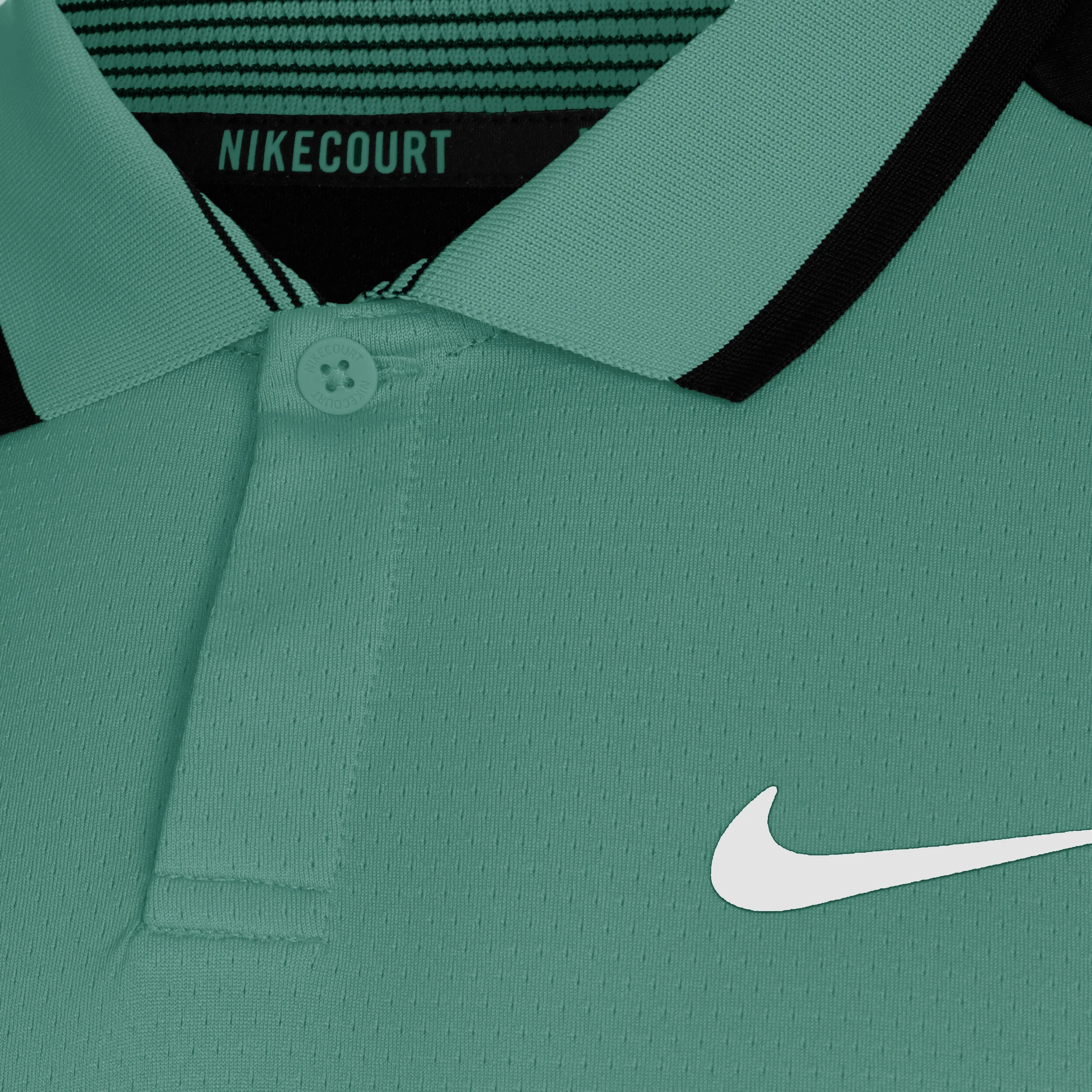 Dri-Fit Court Advantage Polo Herren - Salbei, Schwarz