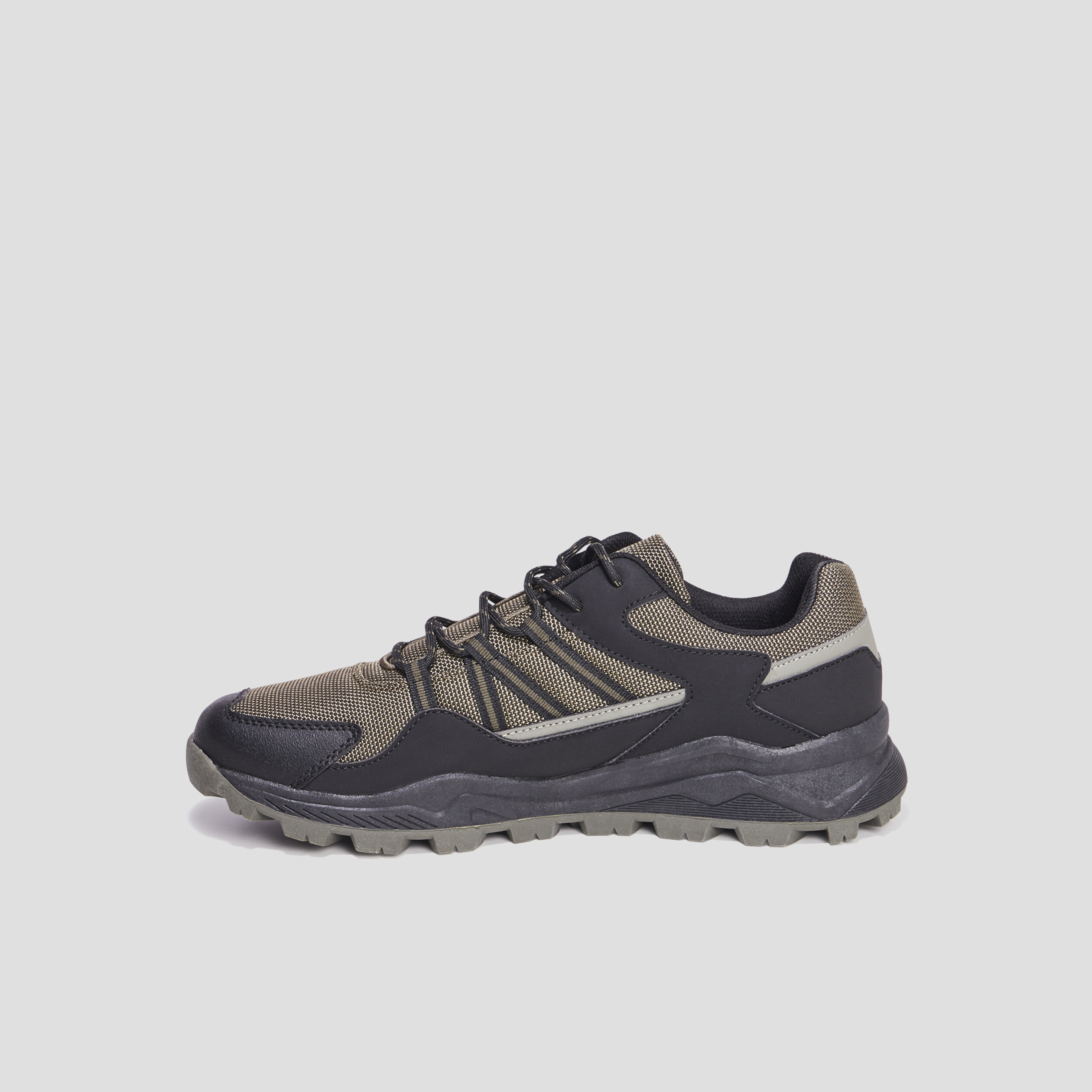 Baskets running Trappeur Ramon vert kaki homme | La Halle