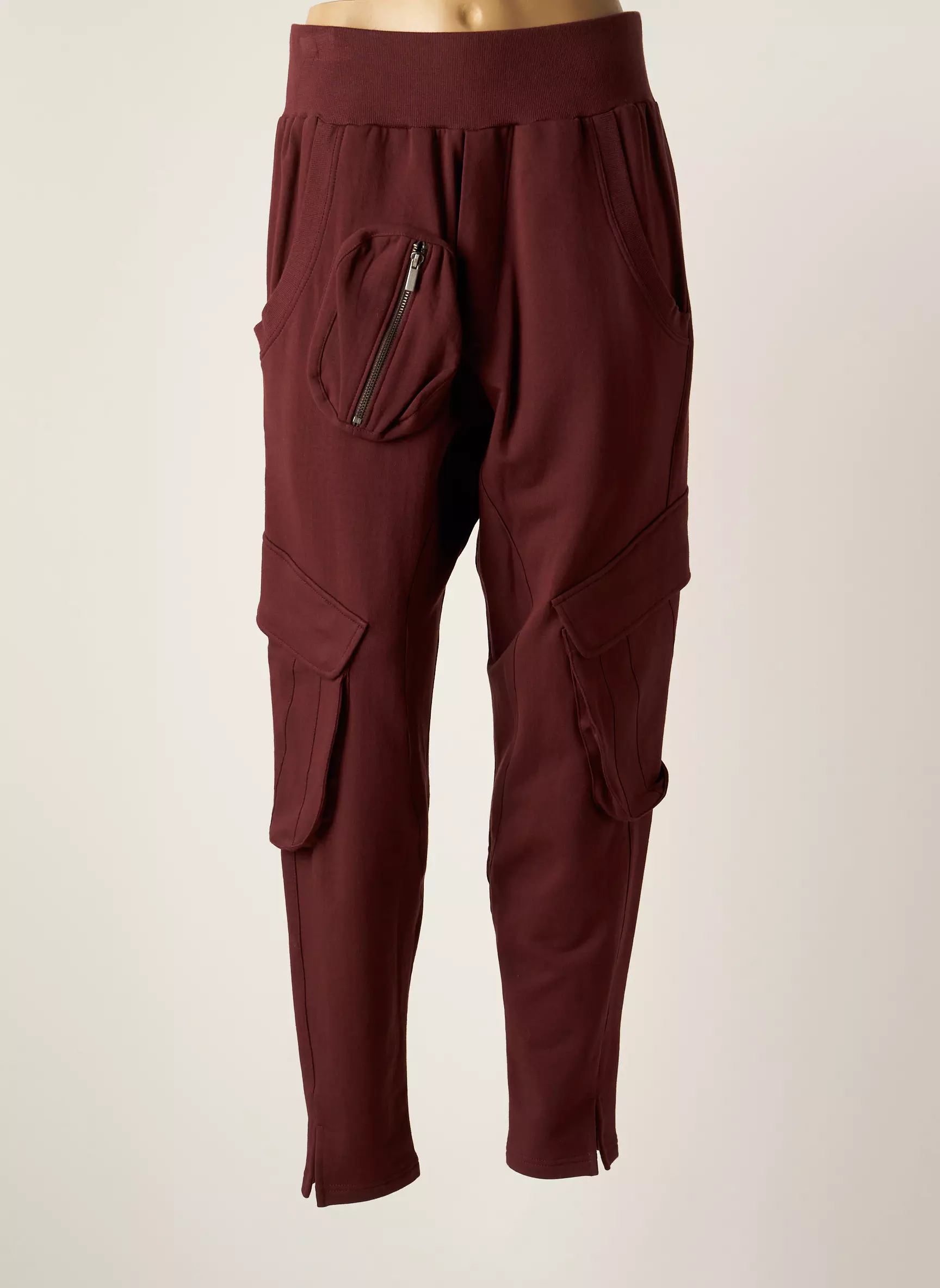 Elsewhere Pantalons Cargo Femme couleur rouge