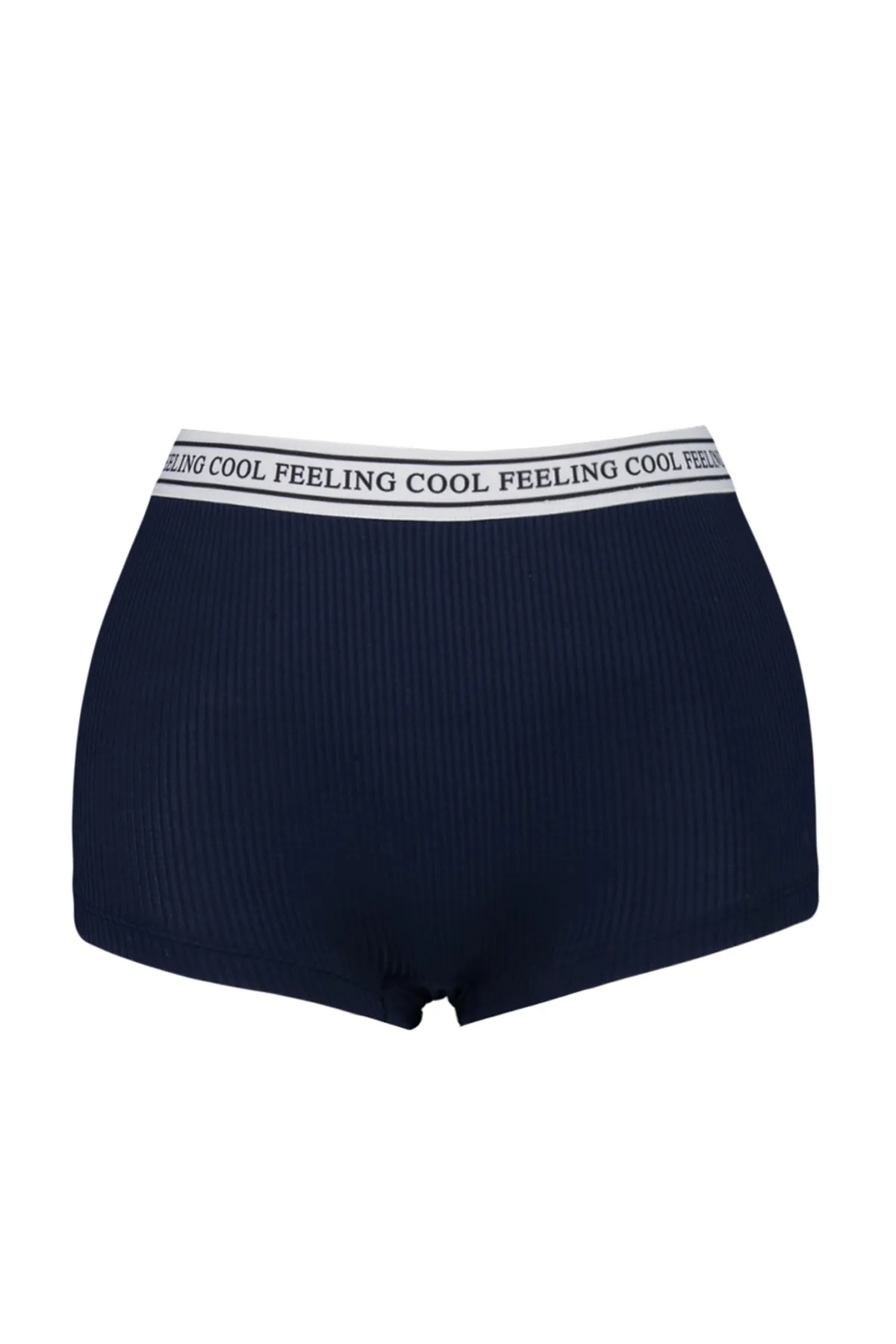 Trendyol Collection  Rot-mehrfarbige 2er-Pack gerippte Boxershorts aus Strick mit Gummidetails THMAW24KU00008