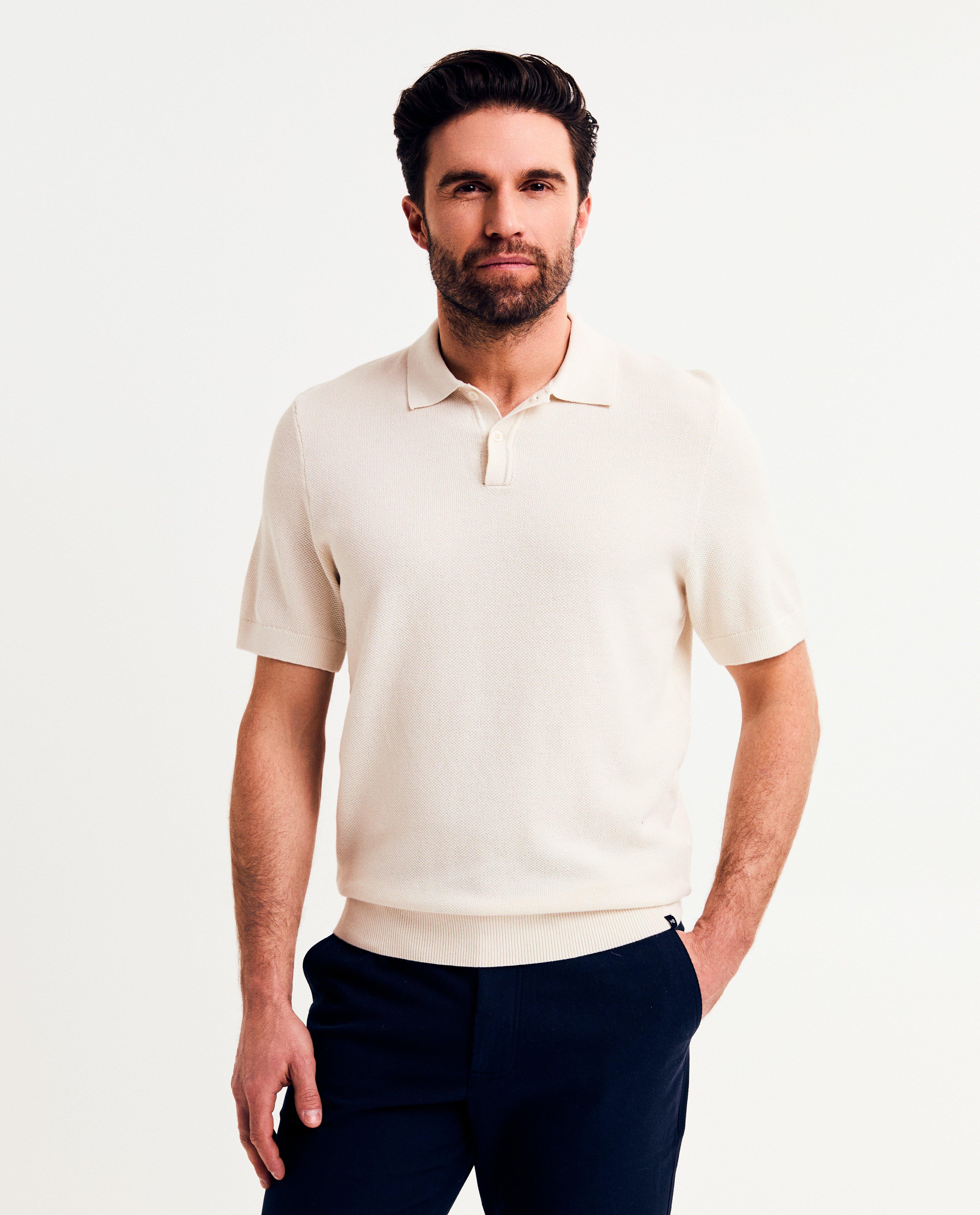 Tricou polo Hampton Bays alb