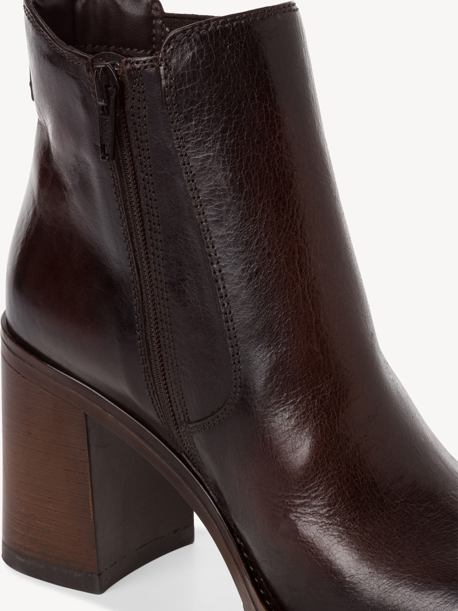 Bottine Chelsea en cuir - marron