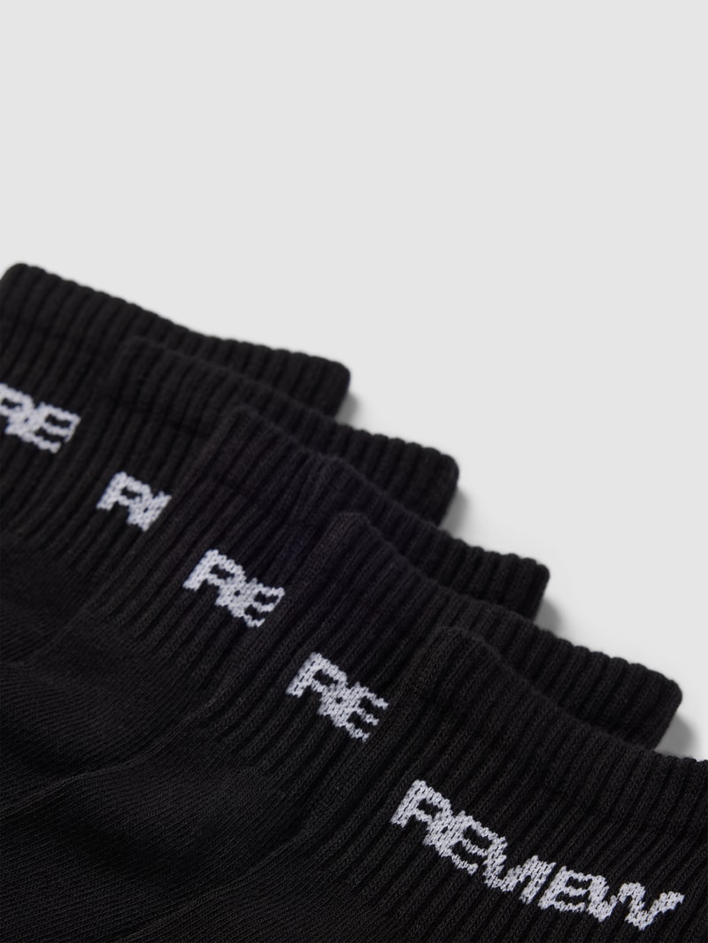 Socken mit Label-Print in schwarz
