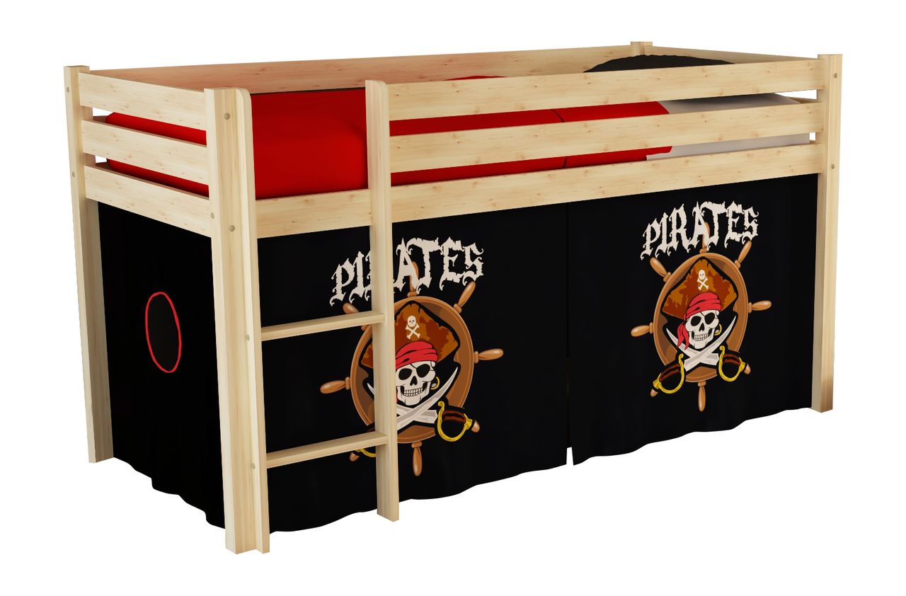 VIPACK Spielbett Pino mit Textilset 