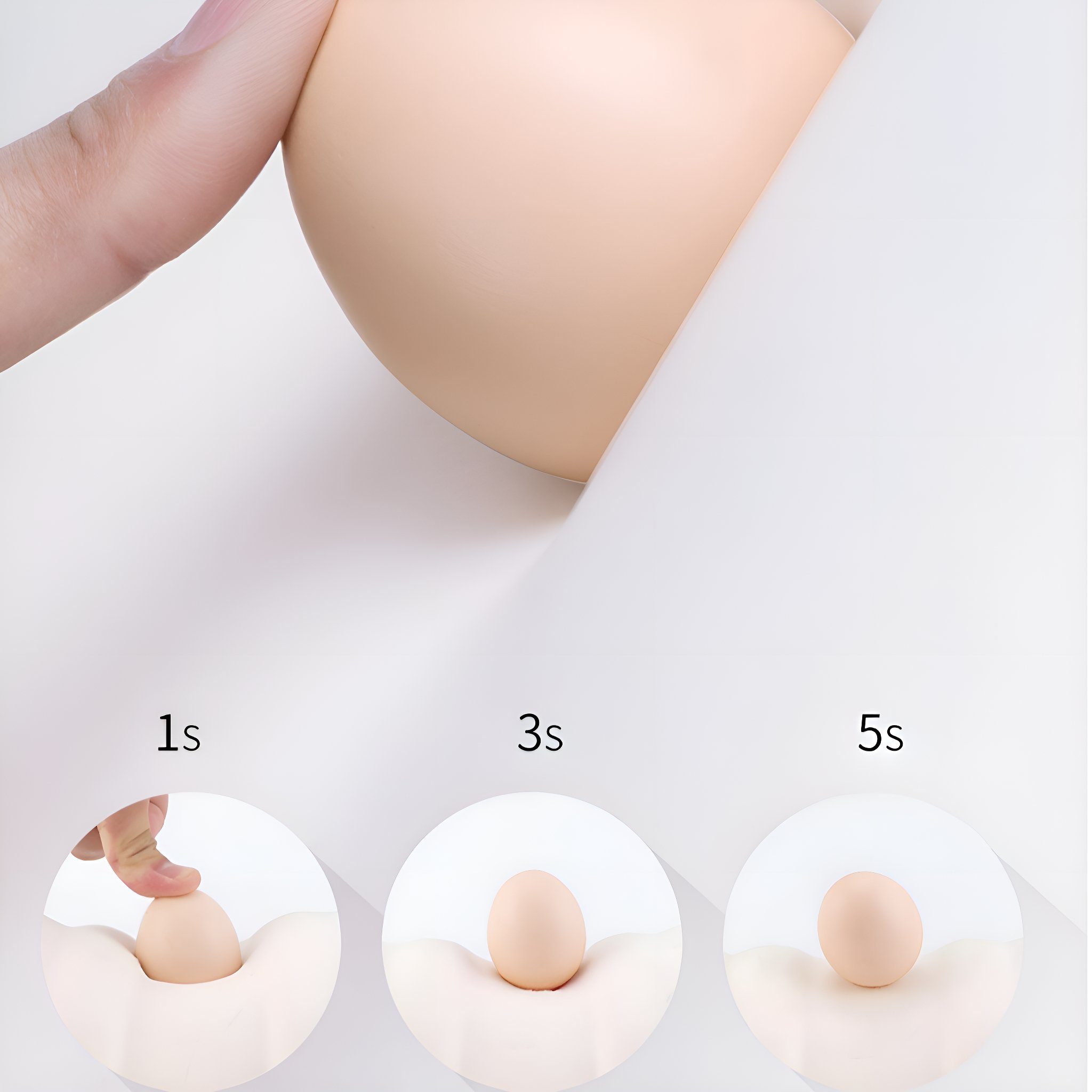 ZAO Yogakissen Herzförmiges Beinkissen aus Memory Foam