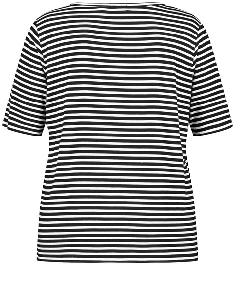 Henley Shirt mit Ringel-Dessin