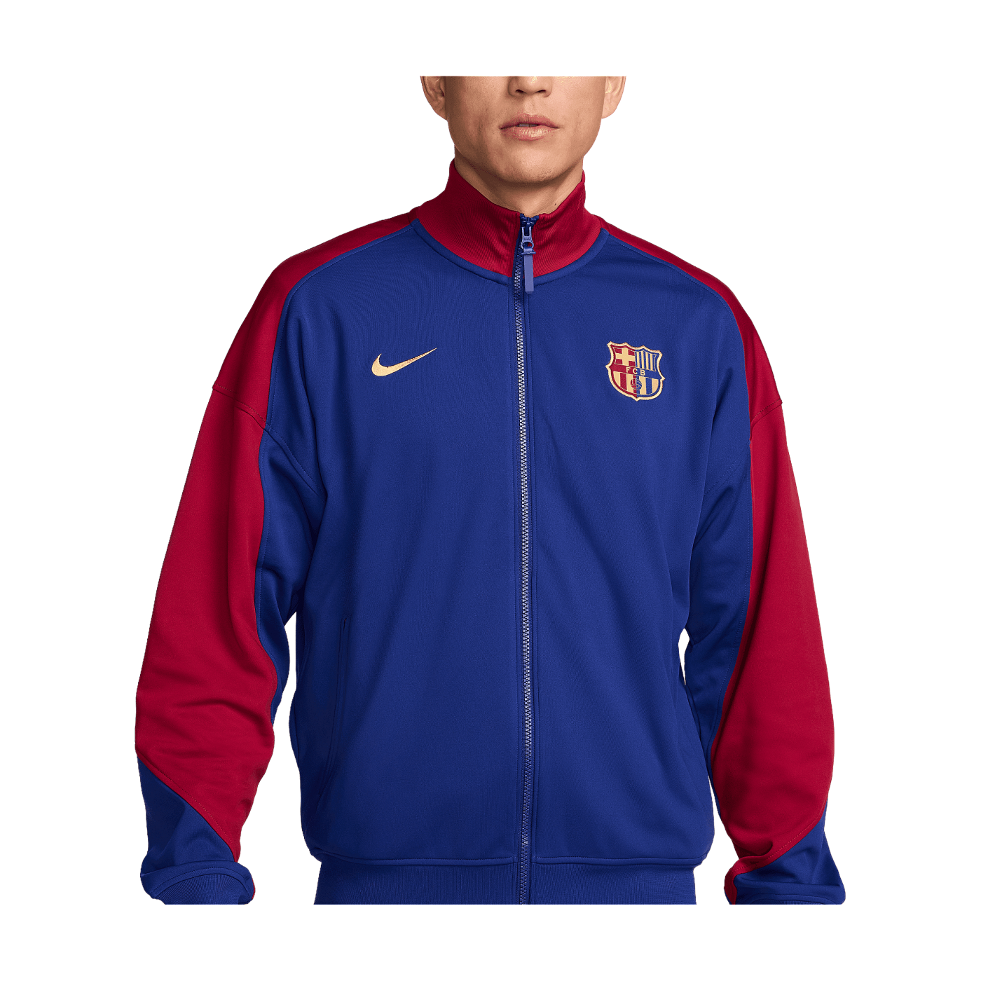 Nike FC Barcelona Academy Pro Anthem Jacke Blau F455
