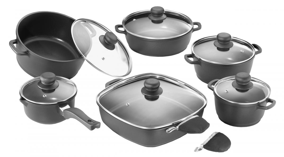 Karcher Kochtopfset Teflon schwarz