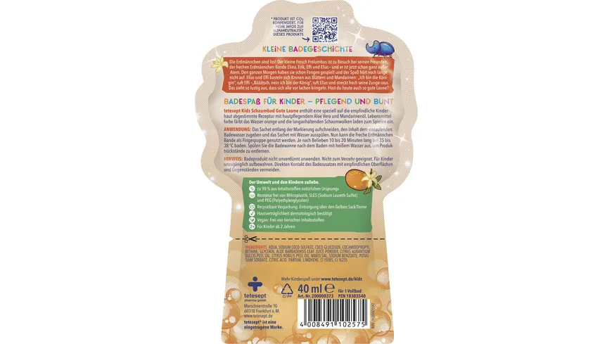tetesept Schaumbad Kids Gute Laune 40 ml