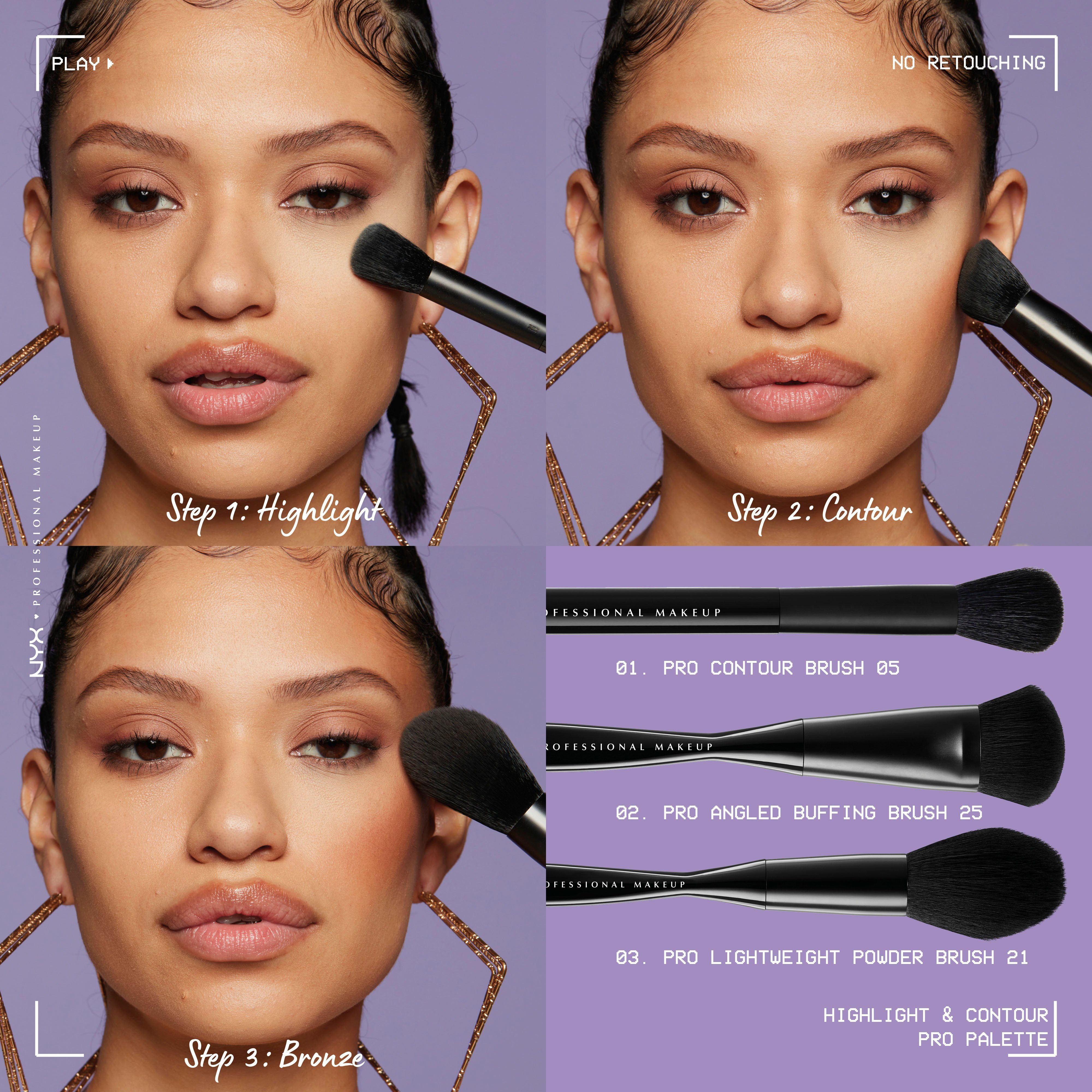 NYX Highlighter NYX Professional Makeup Highlight & Contour Pro Palette