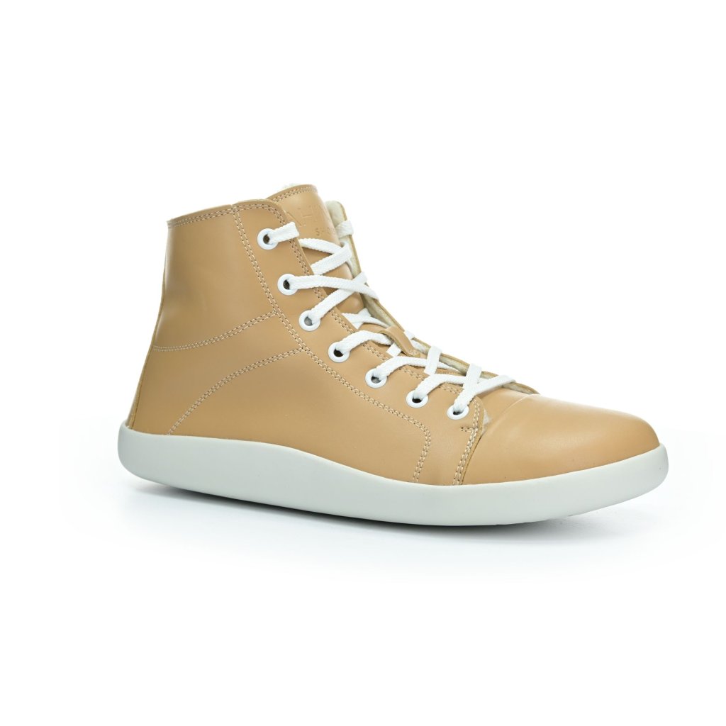 Ahinsa Tara Winter beige Knöchelsneaker