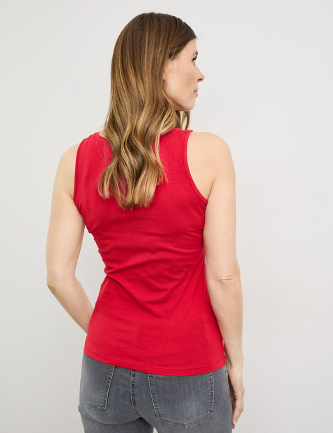 Basic Top aus nachhaltigem Baumwoll-Stretch