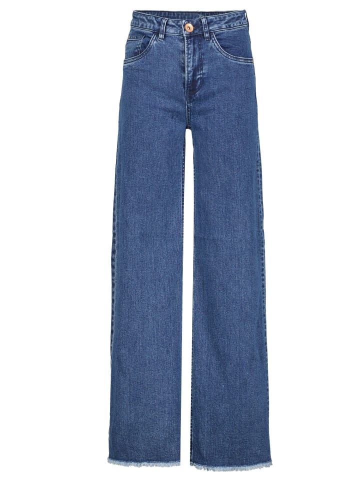 Garcia Wide Leg Pant Jeans Annemay slim fit in dark used günstig kaufen