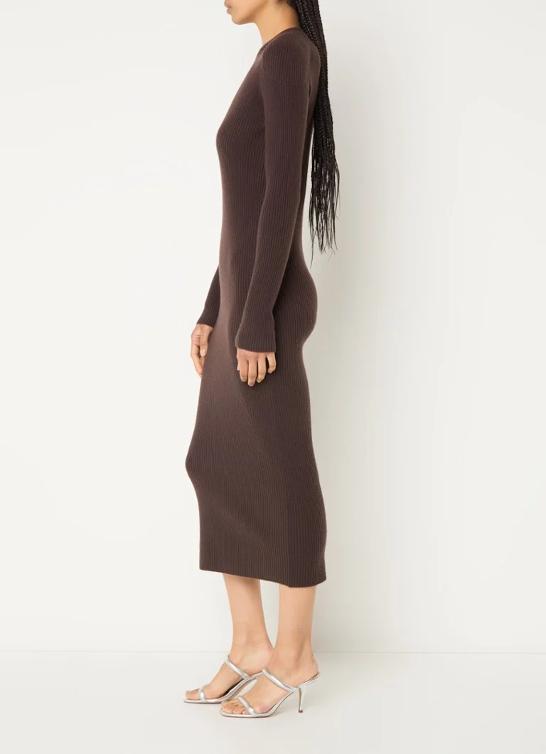 Abito longuette IRO Liette in cashmere a coste