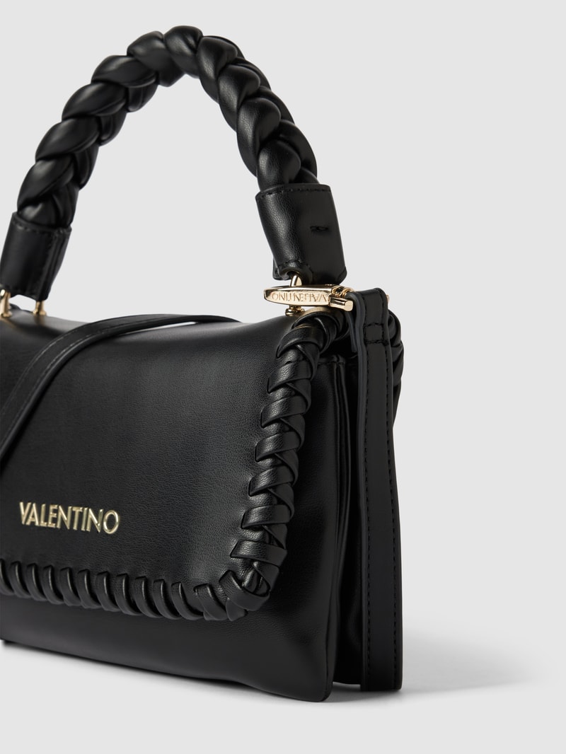 Handtasche mit Label-Detail in schwarz