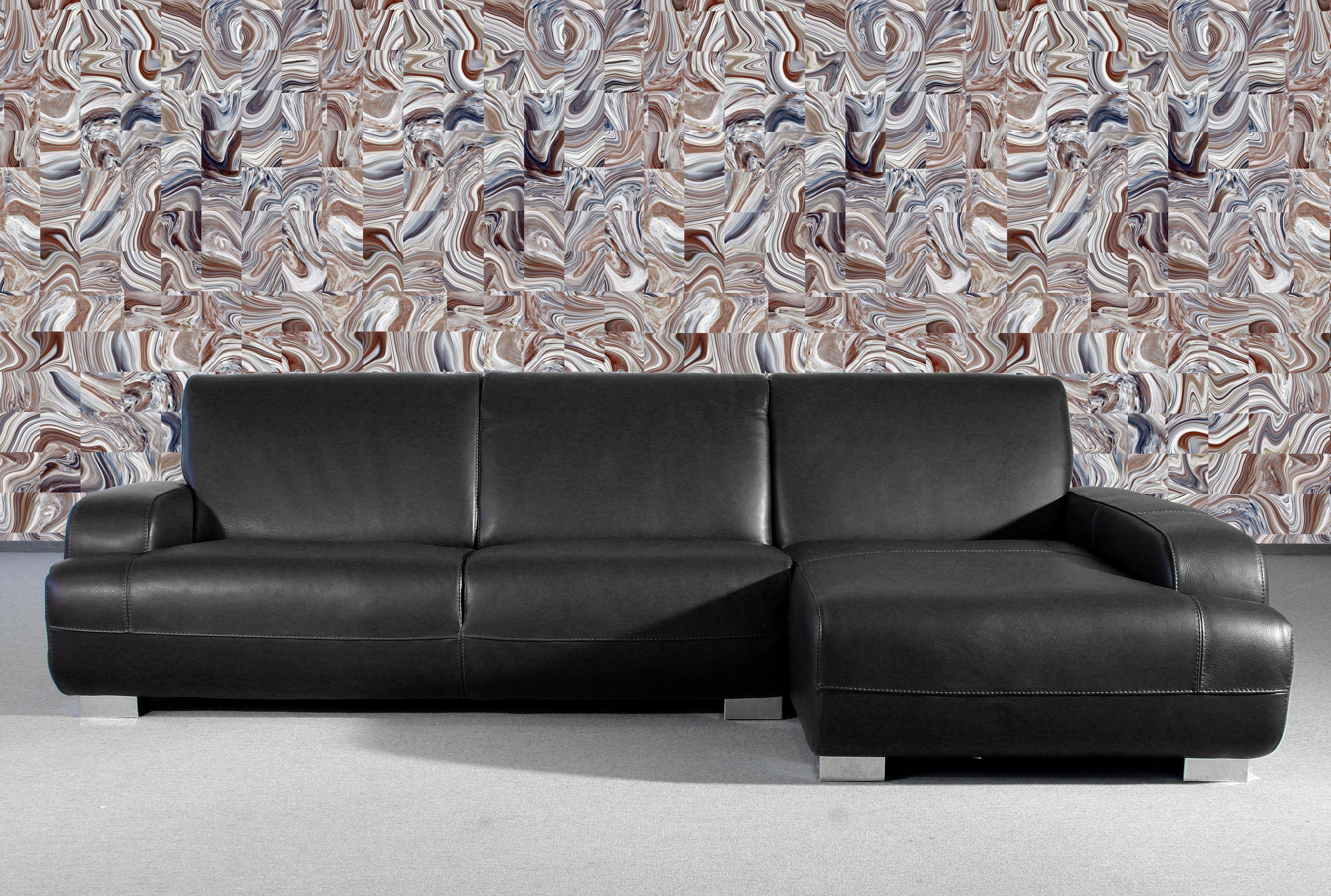 queence Vinyltapete Chouck, Steinoptik, 90 x 250 cm, selbstklebend