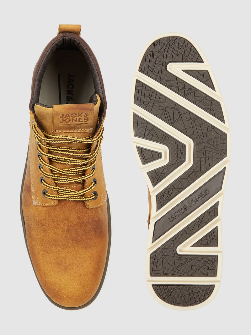 Boots aus Leder Modell 'Tubar' in senfgelb