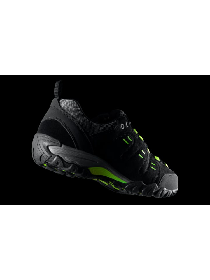 GUGGEN MOUNTAIN Wanderschuhe Uni in Schwarz-Grün günstig kaufen