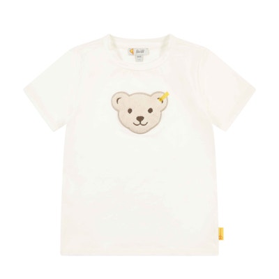 T-Shirt kurzarm, weiß für Jungs